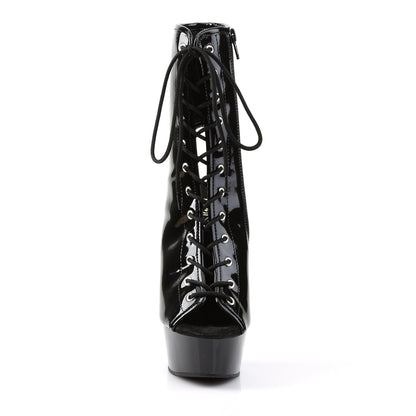 DELIGHT-1016 Pleaser Black Patent Sexy Platform Shoes (Pole Dancing Heels)