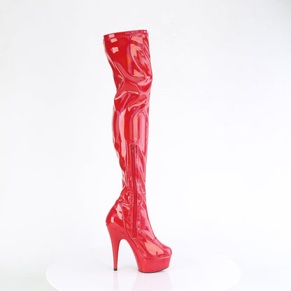DELIGHT-3000HWR Pleaser Red Holograph Sexy Platform Shoes (Pole Dancing Heels)