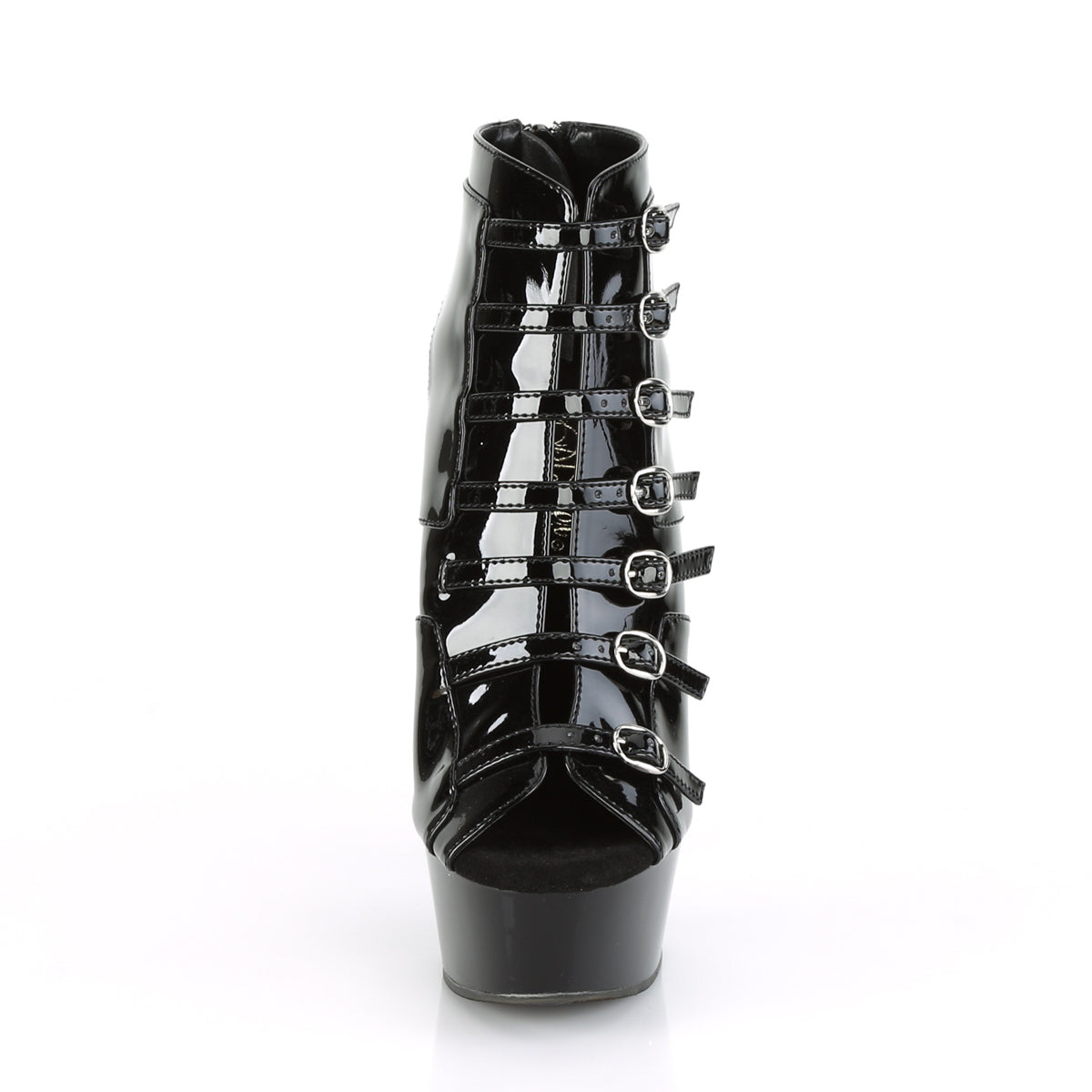 DELIGHT-600-11 Pleaser Black Patent Platform Shoes [Exotic Dance Shoes]