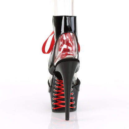 DELIGHT-600-14FH Pleaser Black Patent Sexy Platform Shoes (Pole Dancing Heels)