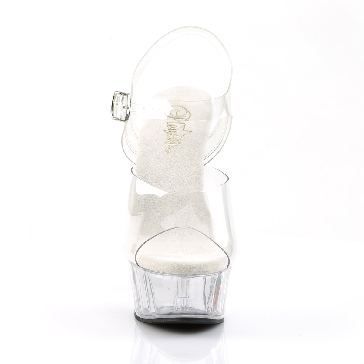 DELIGHT-608 Pleaser Transparent Clear Platform Shoes [Exotic Dance Shoes]