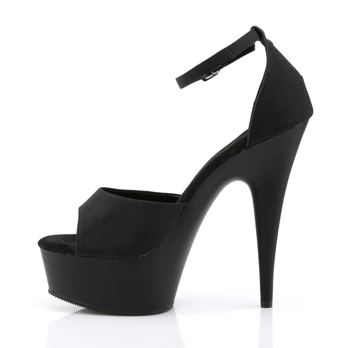 DELIGHT-618PS Pleaser Black Potosoie/ Black Matte Platform Shoes [Exotic Dance Shoes]