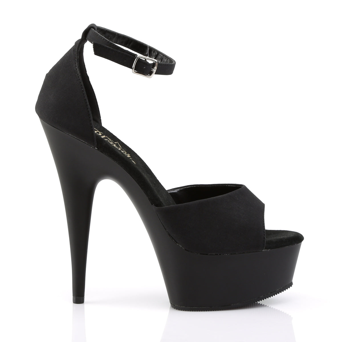 DELIGHT-618PS Pleaser Black Potosoie/ Black Matte Platform Shoes [Exotic Dance Shoes]