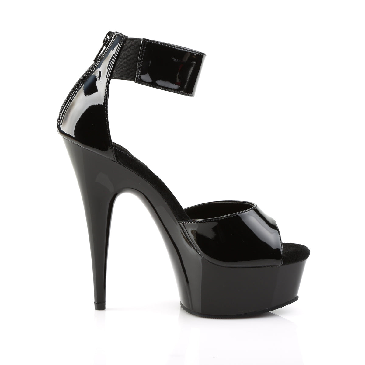 DELIGHT-670-3 Pleaser Black Platform Shoes [Exotic Dance Shoes]