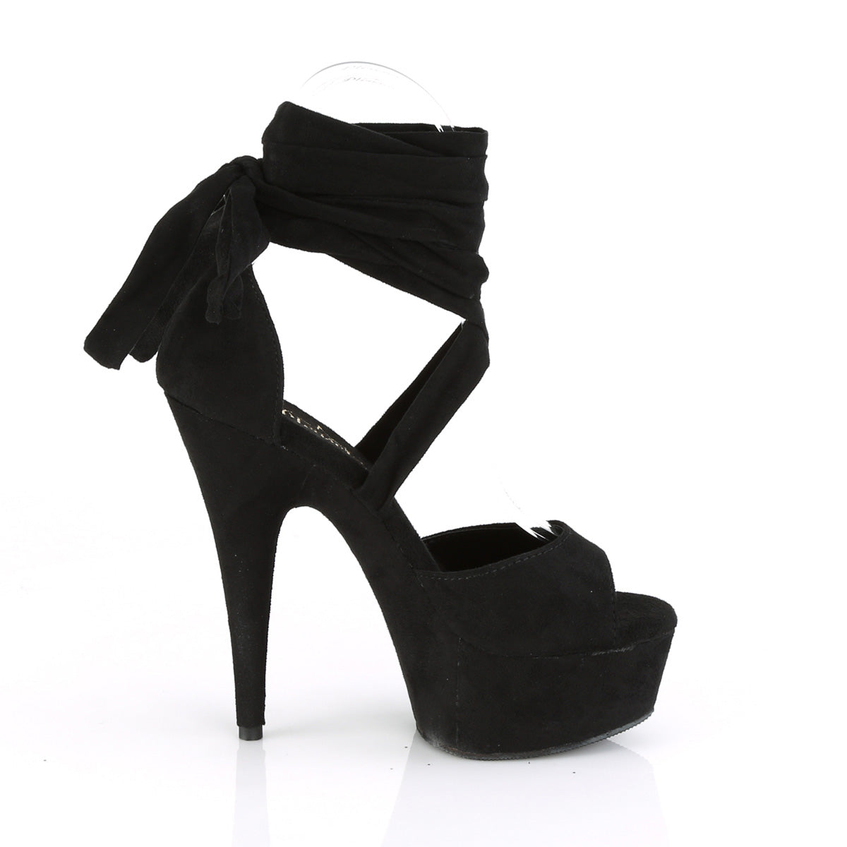 DELIGHT-679 Pleaser Black Faux Suede/Black Faux Suede Platform Shoes [Exotic Dance Shoes]