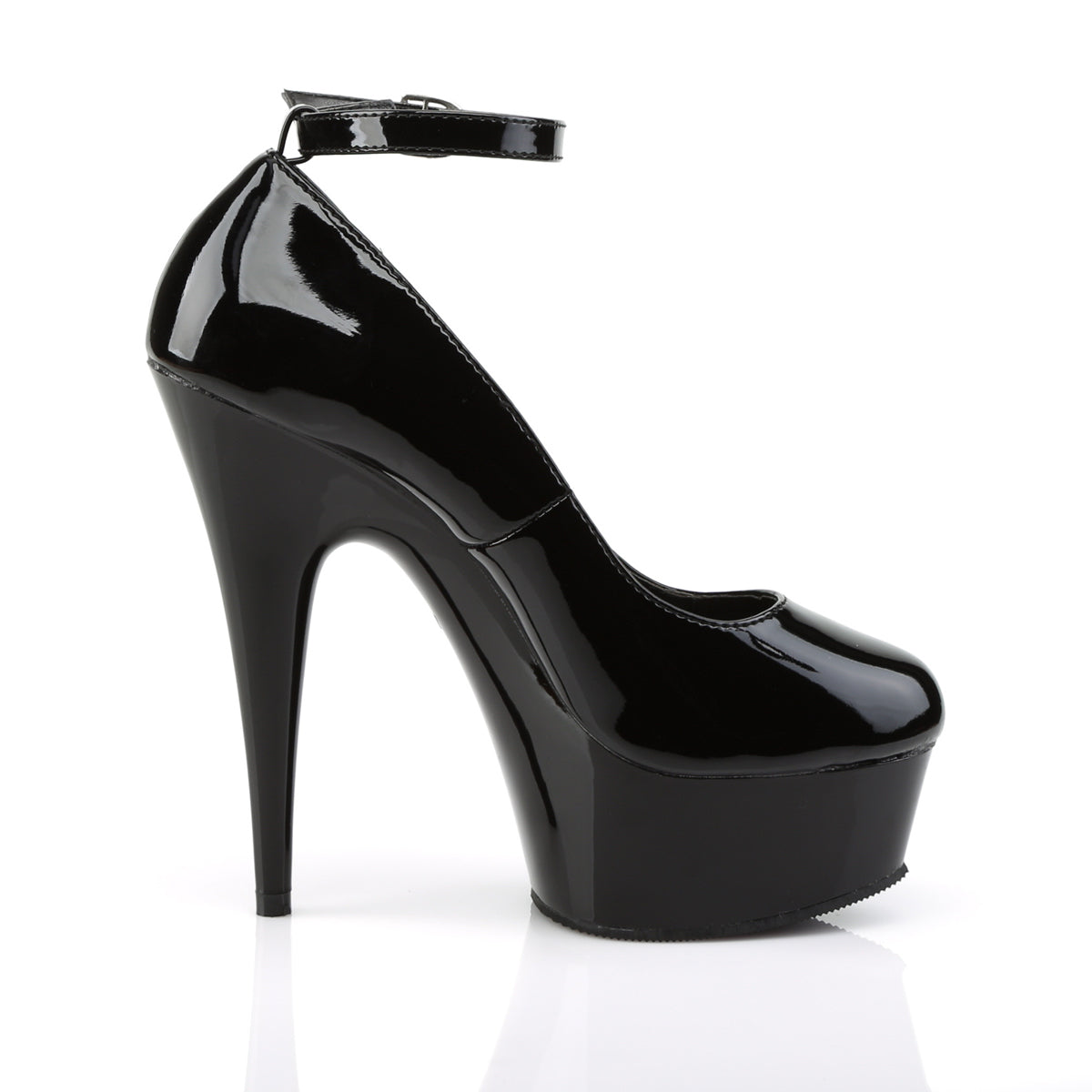 DELIGHT-686 Pleaser Black Patent Platform Shoes [Exotic Dance Shoes]