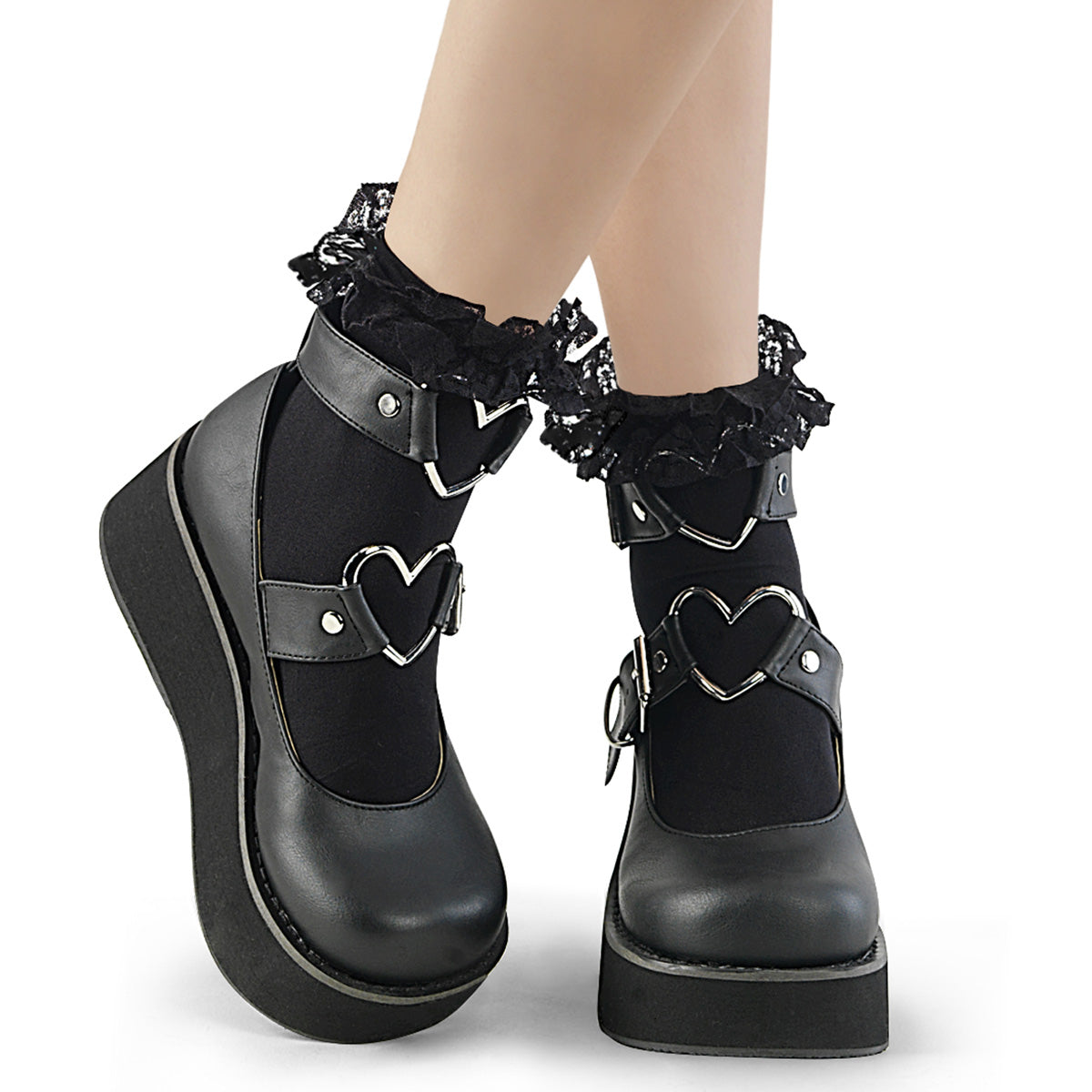 DH-10 Alternative Footwear Demonia Clothing Blk Nylon