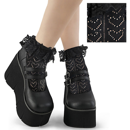 DH-15 Alternative Footwear Demonia Clothing Blk Nylon & Spandex