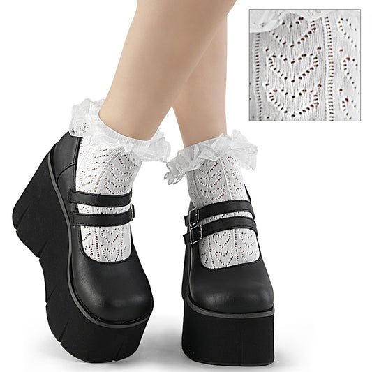 DH-15 Alternative Footwear Demonia Clothing Wht Nylon & Spandex