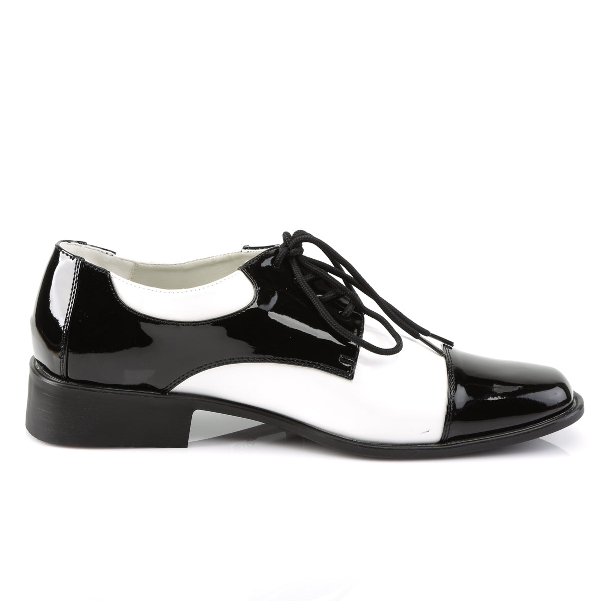 DISCO-18 Fancy Dress Costume Funtasma Men's Shoes Black-White Pat