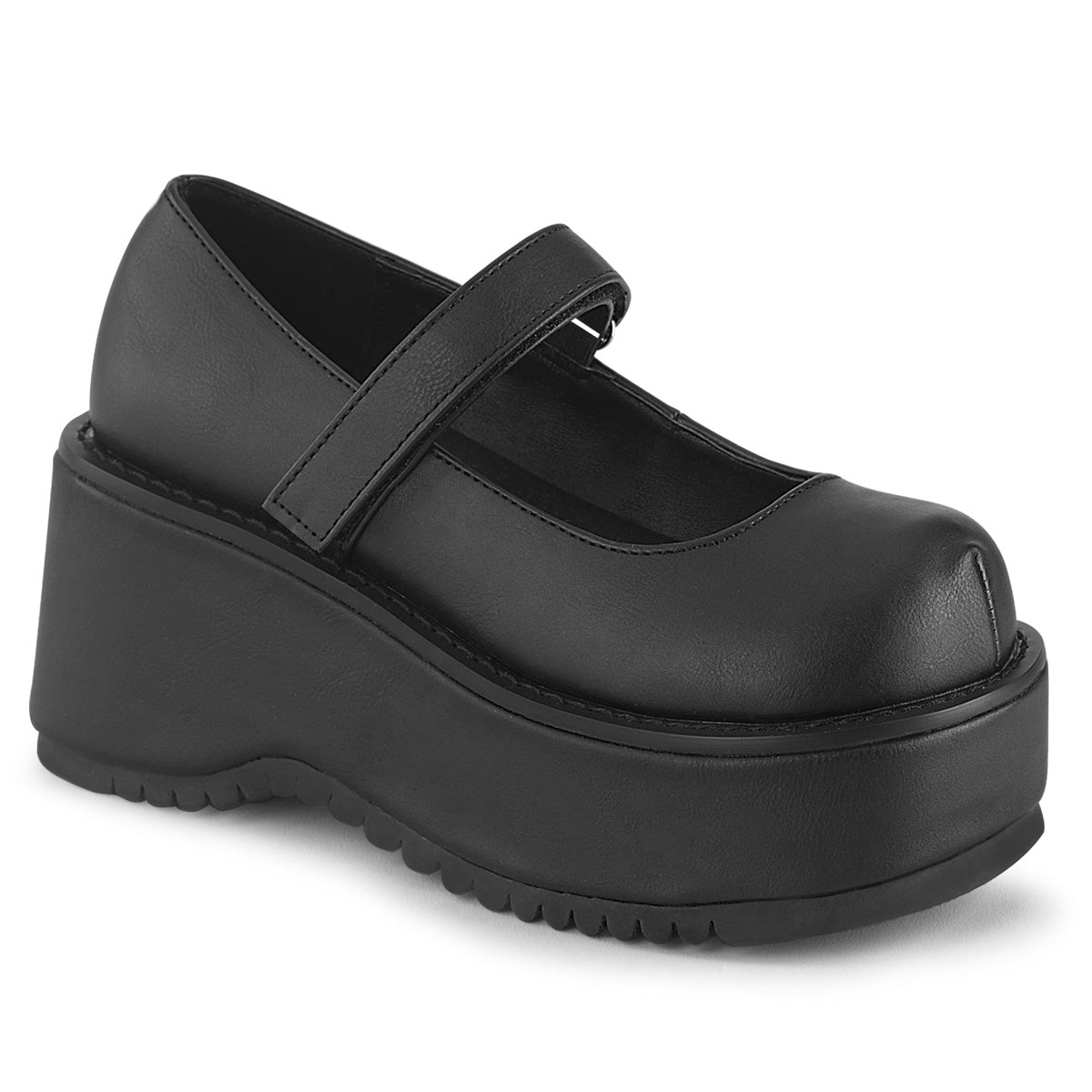 DOLLIE-01 Alternative Footwear Demonia Women's Heels & Platform Shoes Blk Vegan Leather