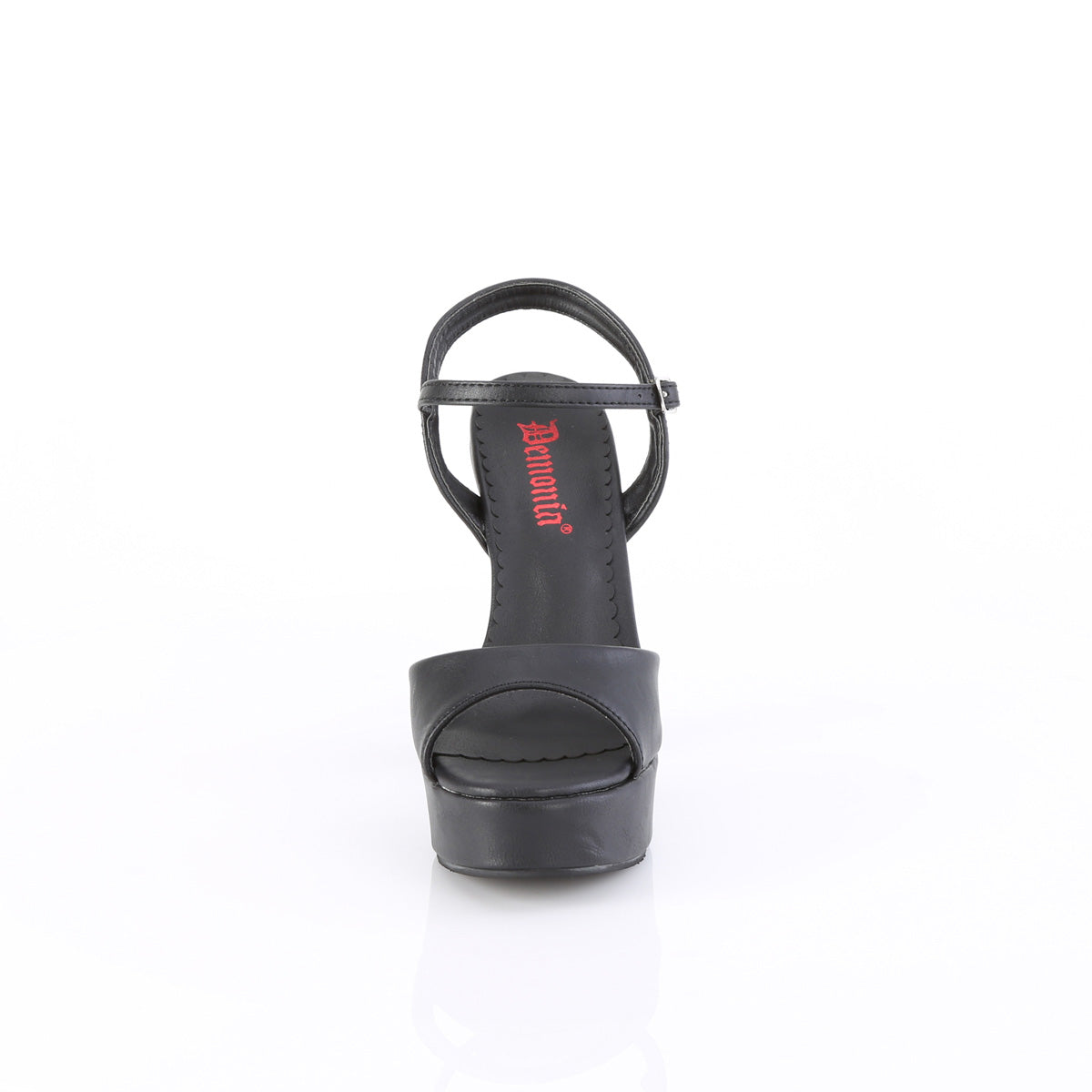 DOLLY-09 Demonia Black Vegan Leather Women's Sandals [Demonia Cult Alternative Footwear]