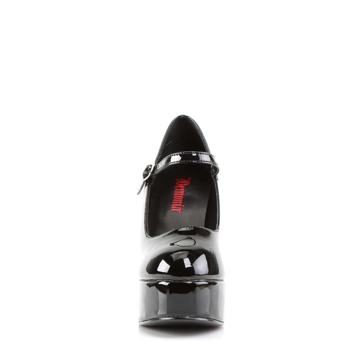 DOLLY-50 Demonia Black Patent Women's Heels & Platform Shoes [Demonia Cult Alternative Footwear]