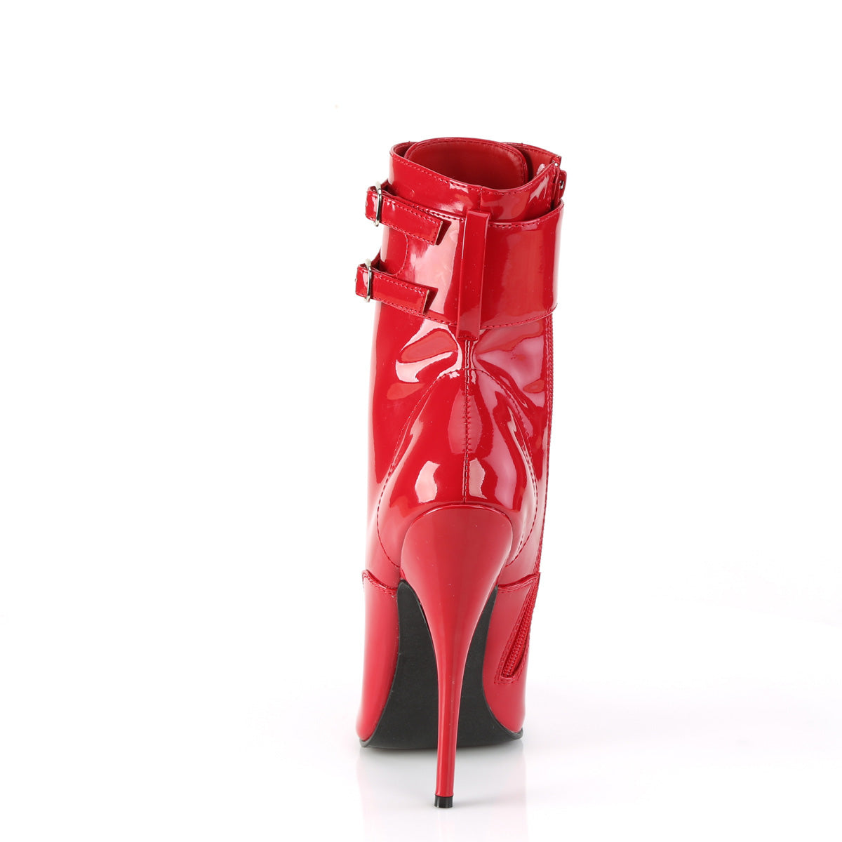DOMINA-1023 Devious Heels Red Patent Single Soles [Fetish Heels]