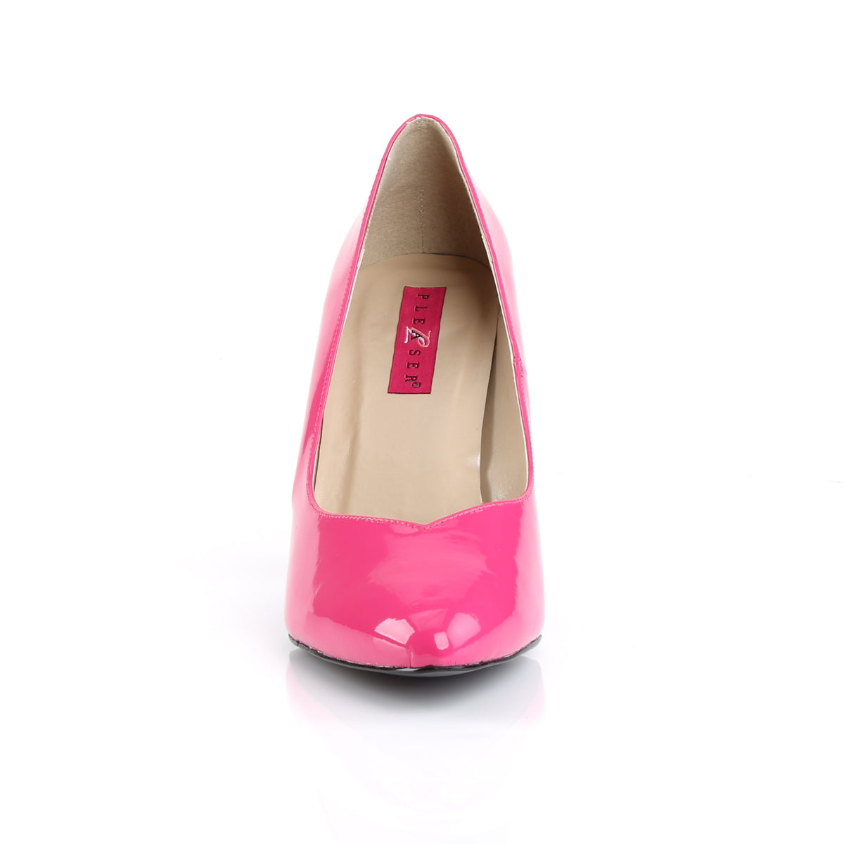 DREAM-420 Pleaser Pink Label - Larger Size H Pink Patent Single Soles [Sexy Shoes]