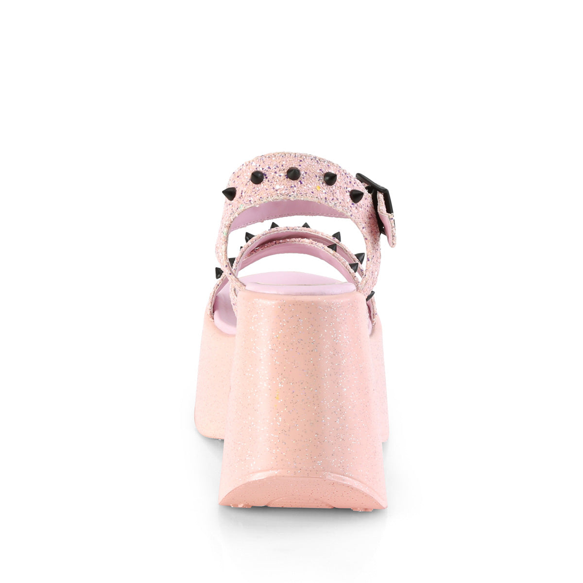 DYNAMITE-02 Demonia Baby Pink Glitter Women's Sandals [Demonia Cult Alternative Footwear]