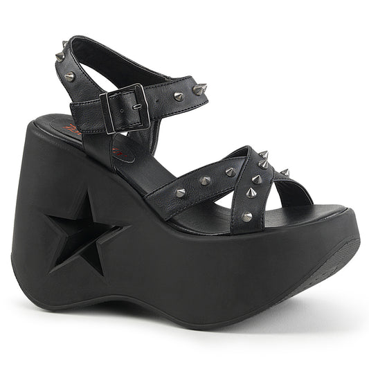 DYNAMITE-02 Alternative Footwear Demonia Women's Sandals Blk Vegan Leather