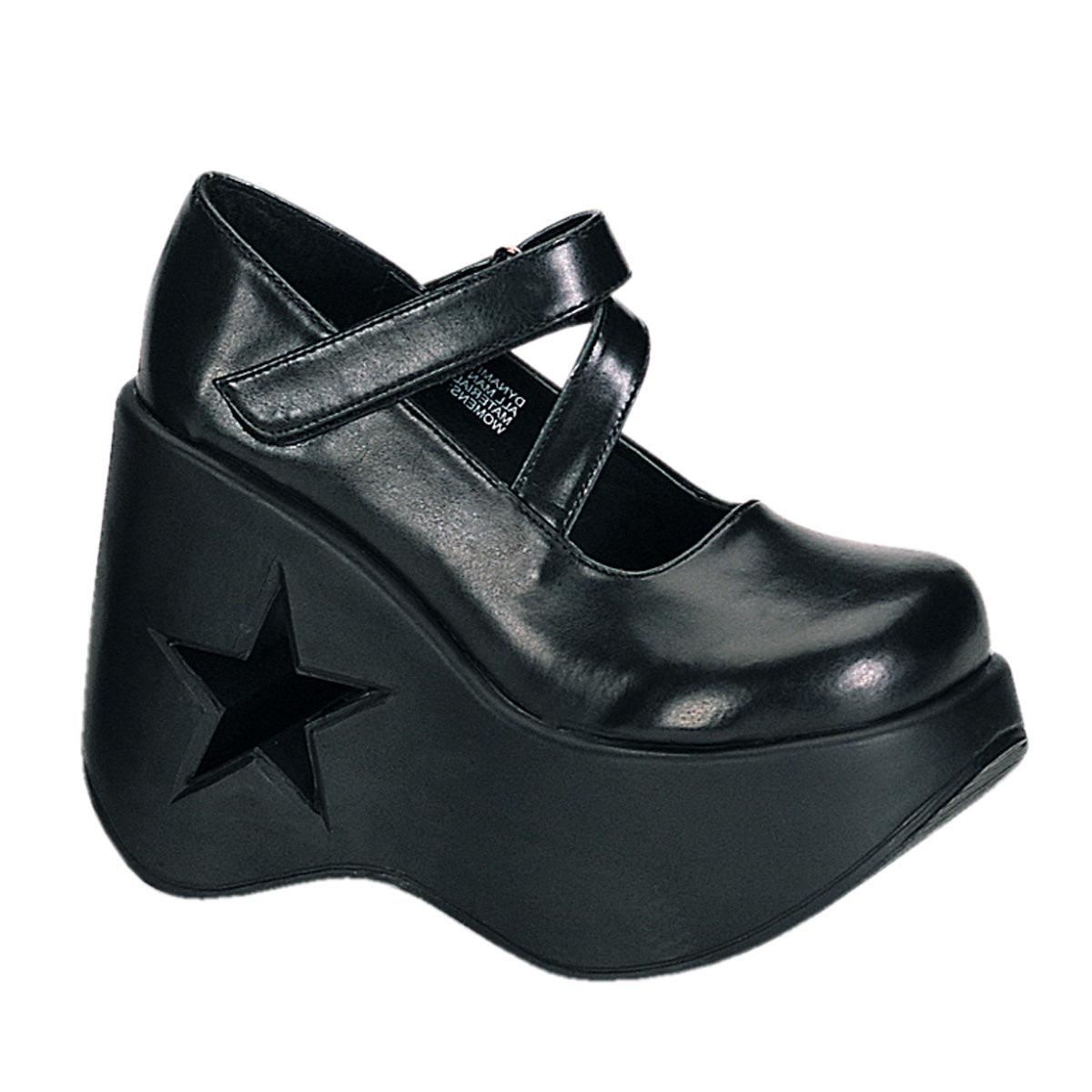 DYNAMITE-03 Alternative Footwear Demonia Women's Heels & Platform Shoes Blk Vegan Leather