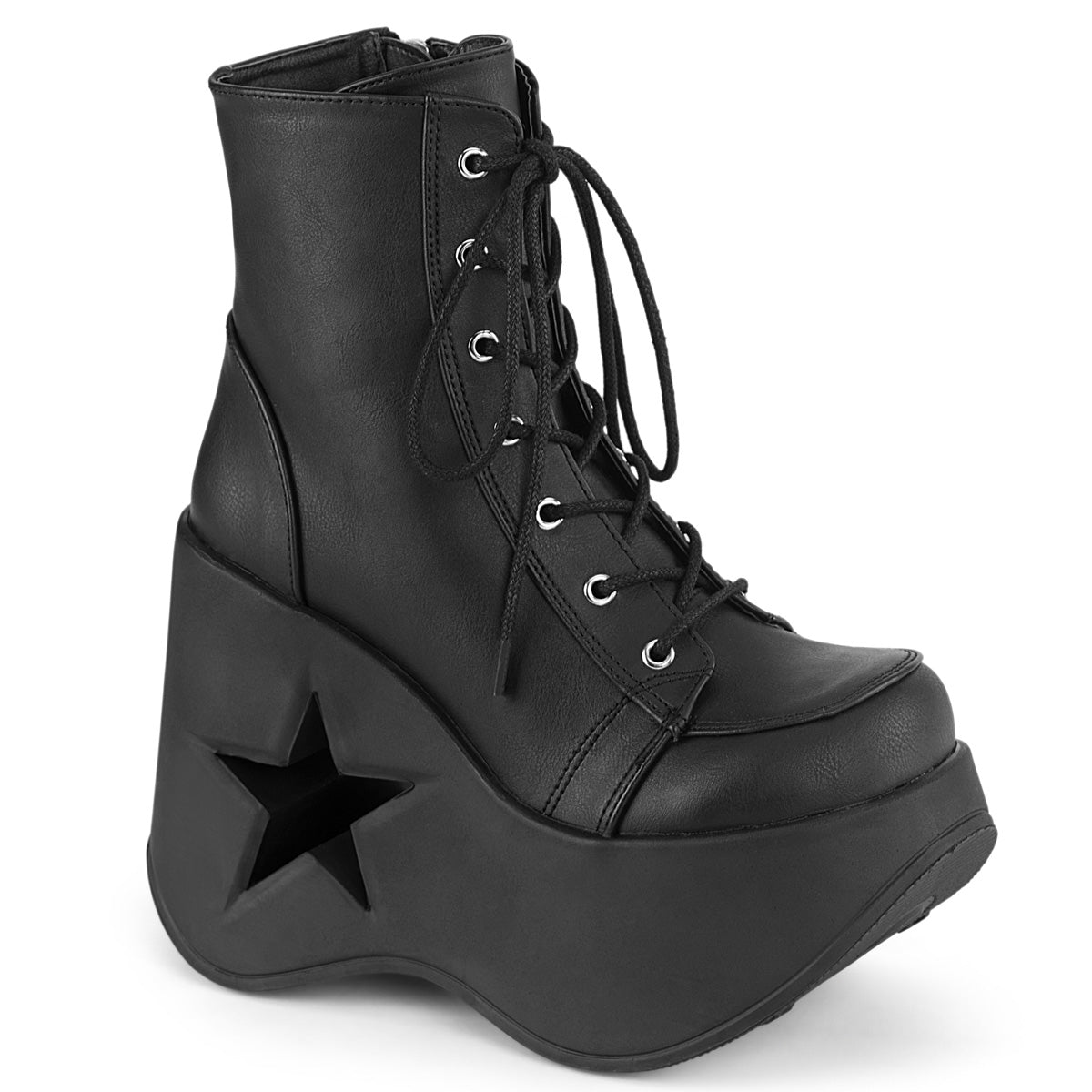 DYNAMITE-106 Alternative Footwear Demonia Women's Ankle Boots Blk Vegan Leather