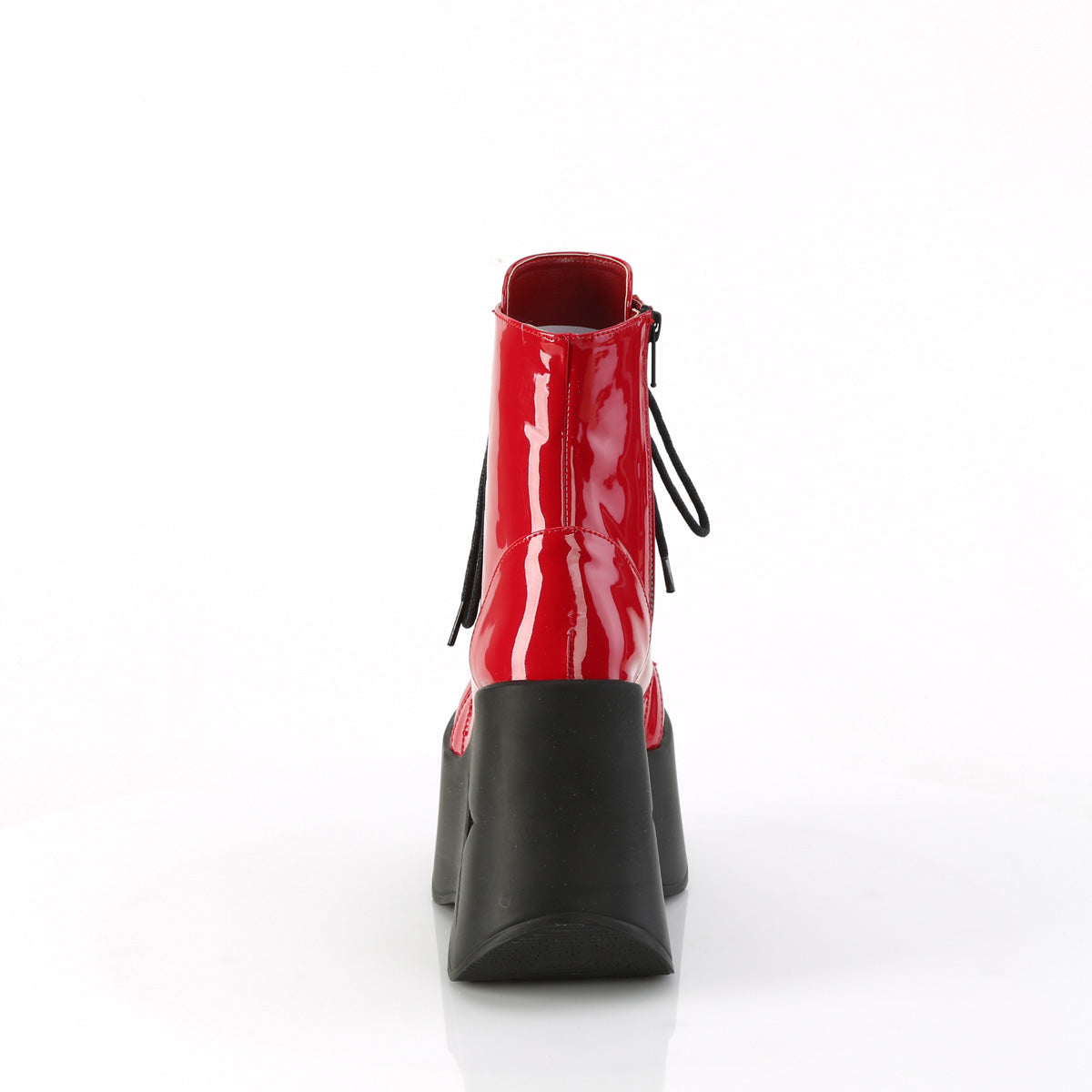 DYNAMITE-106 Demonia Red Patent Women's Ankle Boots [Demonia Cult Alternative Footwear]