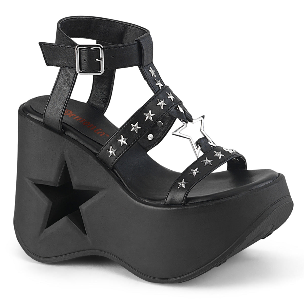 DYNAMITE-12 Alternative Footwear Demonia Women's Sandals Blk Vegan Leather