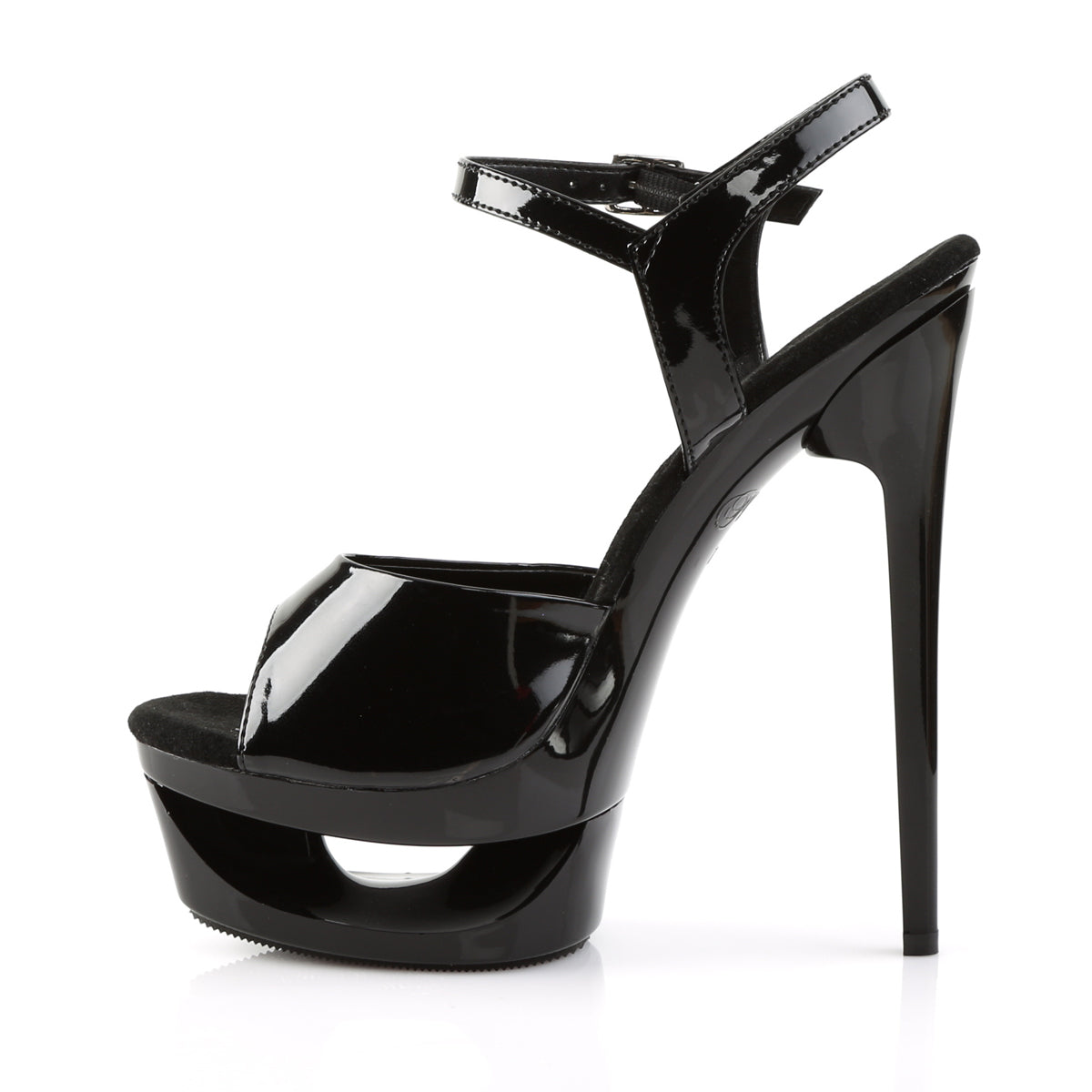 ECLIPSE-609 Pleaser Black Patent Platform Shoes [Exotic Dance Shoes]