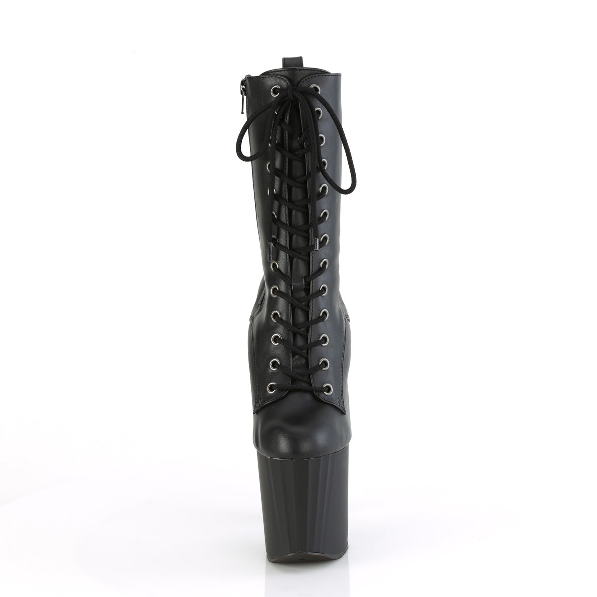 ENCHANT-1040 Pleaser Black Faux Leather/Black Matte Platform Shoes [Kinky Boots]