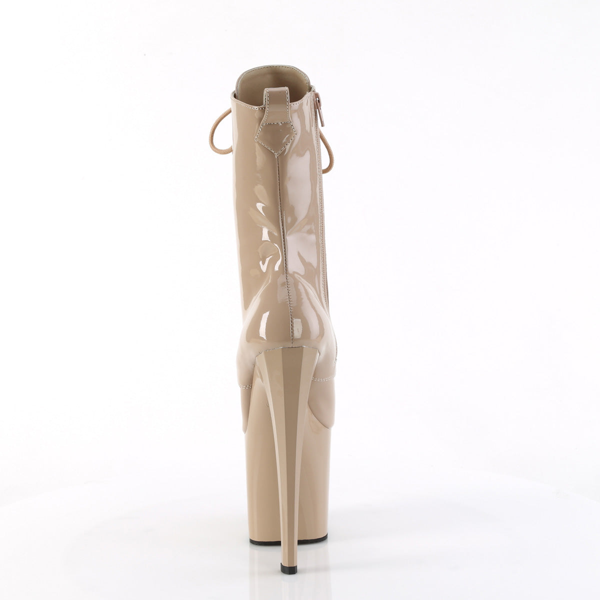 ENCHANT-1040 Pleaser Nude Patent/Nude Platform Shoes [Kinky Boots]