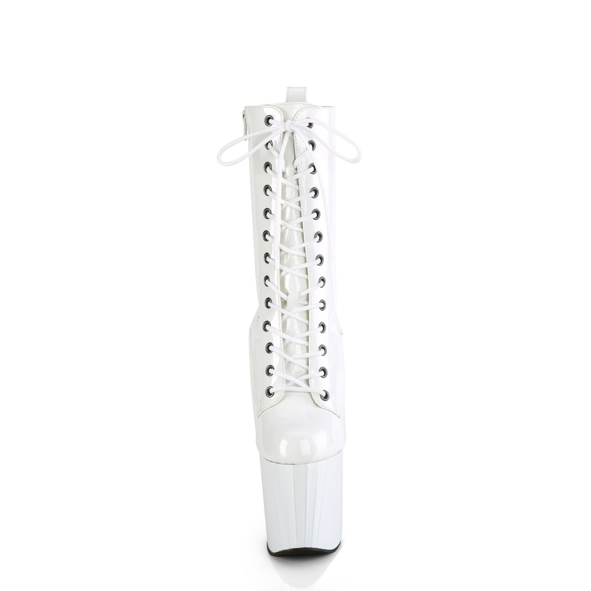 ENCHANT-1040 Pleaser White Patent/White Platform Shoes [Kinky Boots]