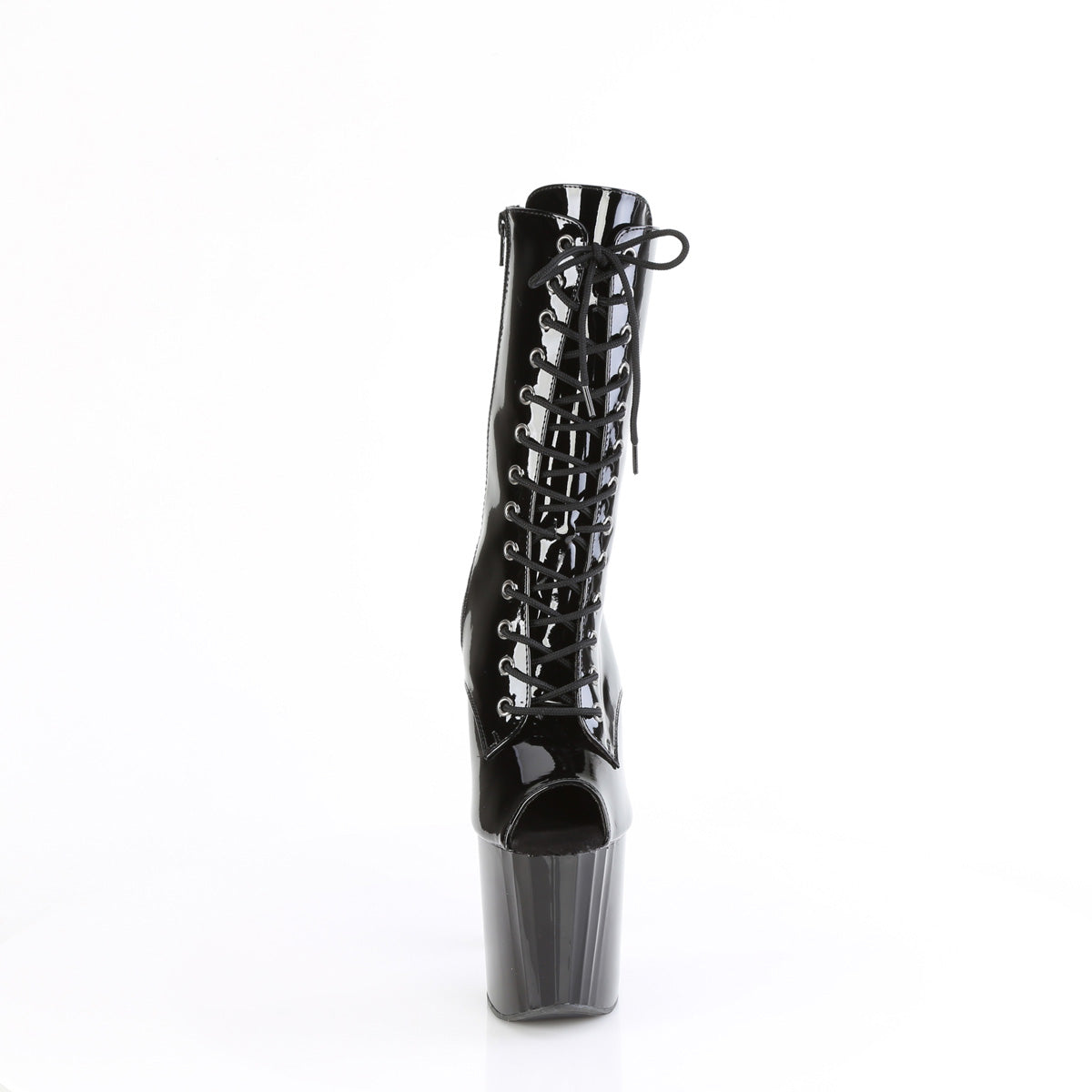 ENCHANT-1041 Pleaser Black Patent Platform Shoes [Kinky Boots]