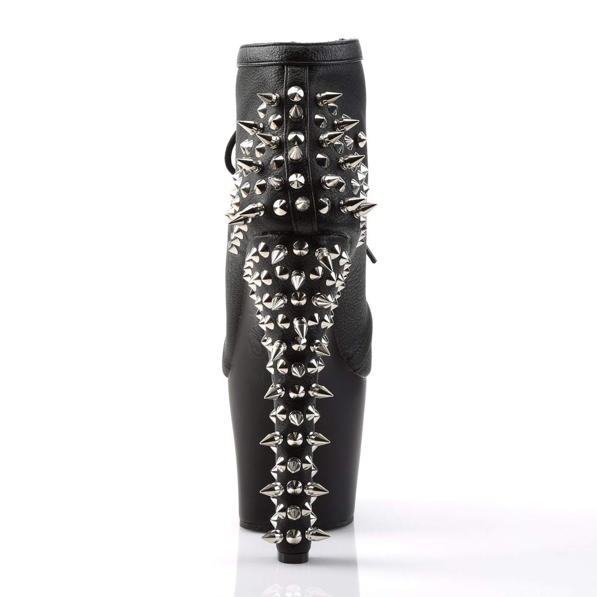 FEARLESS-700-28 Pleaser Black Faux Leather/Black Matte Platform Shoes [Exotic Dancing Shoes]