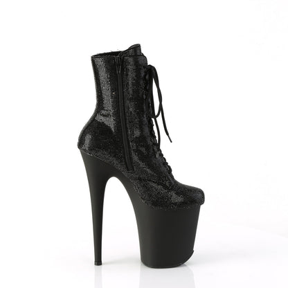 FLAMINGO-1020RS Pleaser Black Sexy Platform Shoes (Pole Dancing Heels)