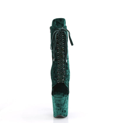 FLAMINGO-1045VEL Pleaser Emerald Green Sexy Platform Shoes (Pole Dancing Heels)