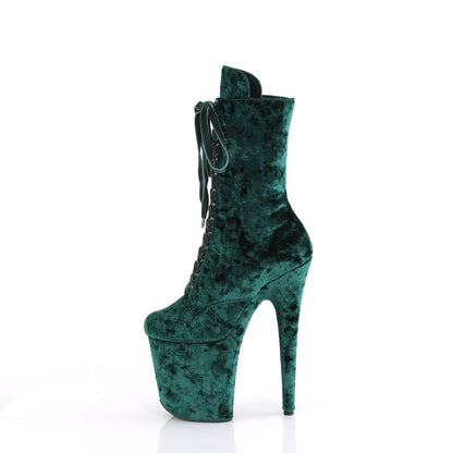 FLAMINGO-1045VEL Pleaser Emerald Green Sexy Platform Shoes (Pole Dancing Heels)