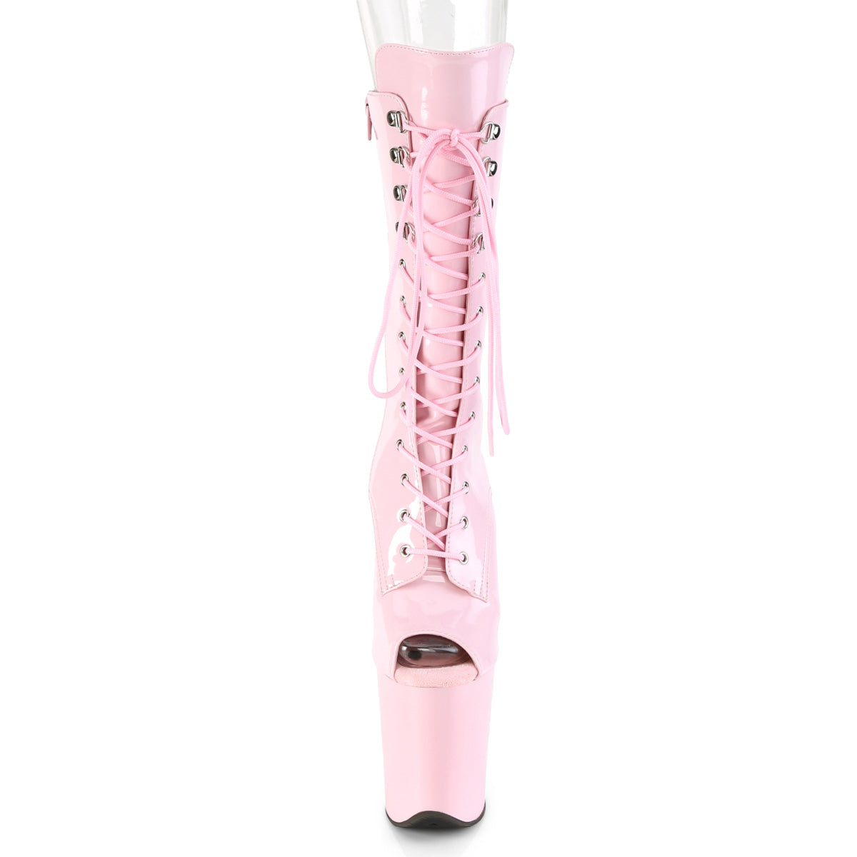 FLAMINGO-1051 Pleaser B Pink Patent/B Pink Platform Shoes [Pole Dancing Ankle Boots]