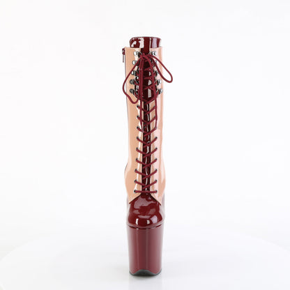 FLAMINGO-1054DC Pleaser Blush-Burgundy Sexy Platform Shoes (Pole Dancing Heels)