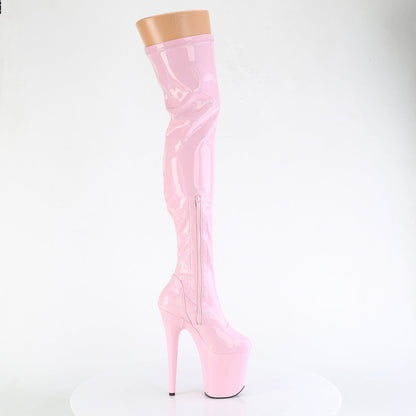 FLAMINGO-3000HWR Pleaser Baby Pink Hologram Sexy Platform Shoes (Pole Dancing Heels)