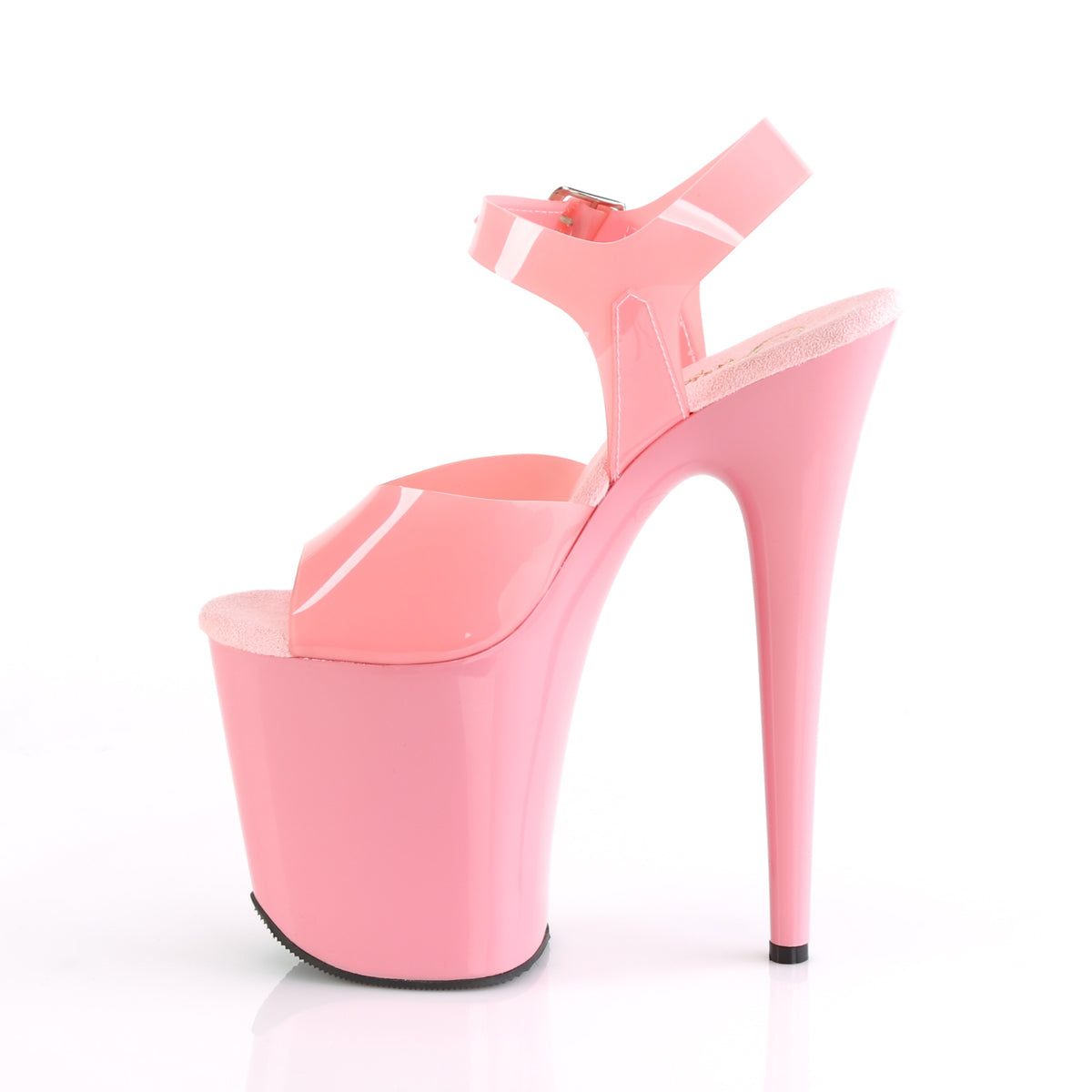 FLAMINGO-808N Pleaser Baby Pink [Jelly-Like] TPU/Baby Pink Platform Shoes [Exotic Dancing Shoes]