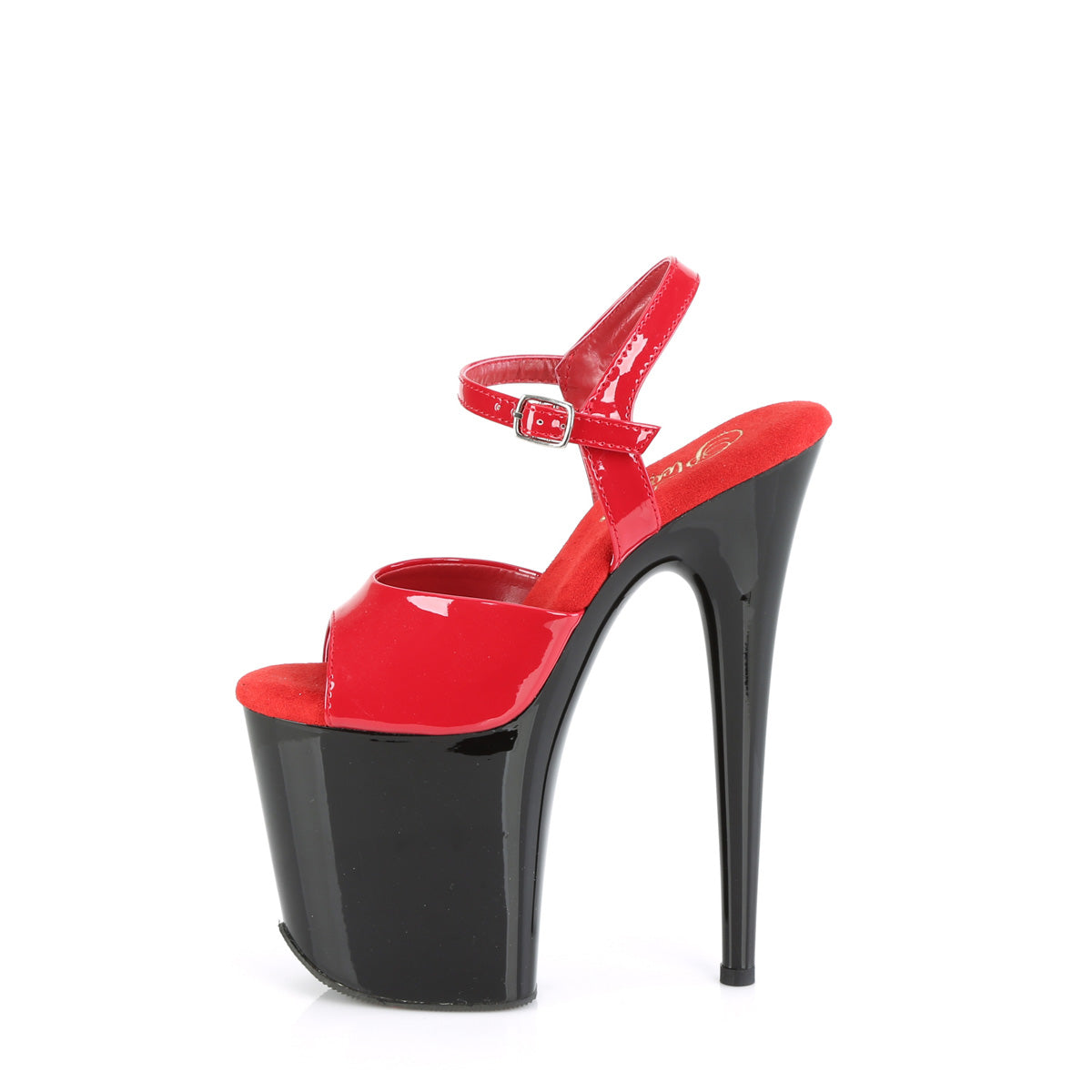 FLAMINGO-809 Pleaser Red Patent/Black Platform Shoes [Exotic Dancing Shoes]