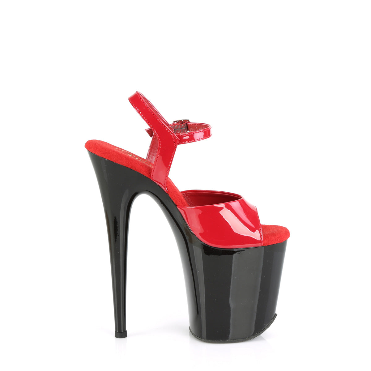 FLAMINGO-809 Pleaser Red Patent/Black Platform Shoes [Exotic Dancing Shoes]