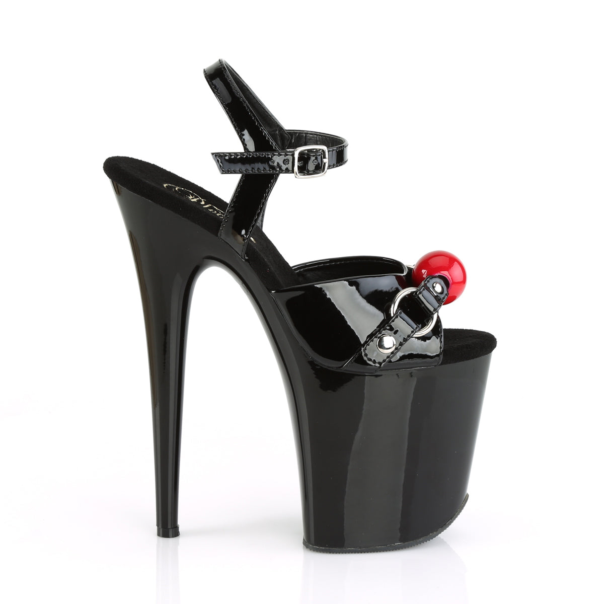 FLAMINGO-809GB Pleaser Black Patent Platform Shoes [Exotic Dancing Shoes]