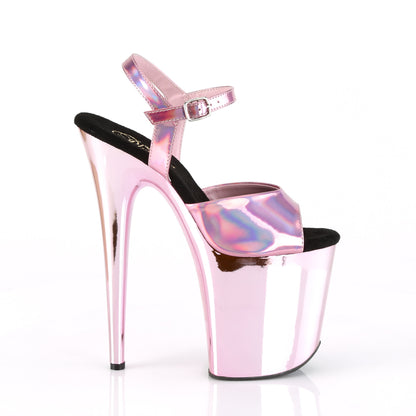 FLAMINGO-809HG Pleaser Baby Pink Hologram Sexy Platform Shoes (Pole Dancing Heels)