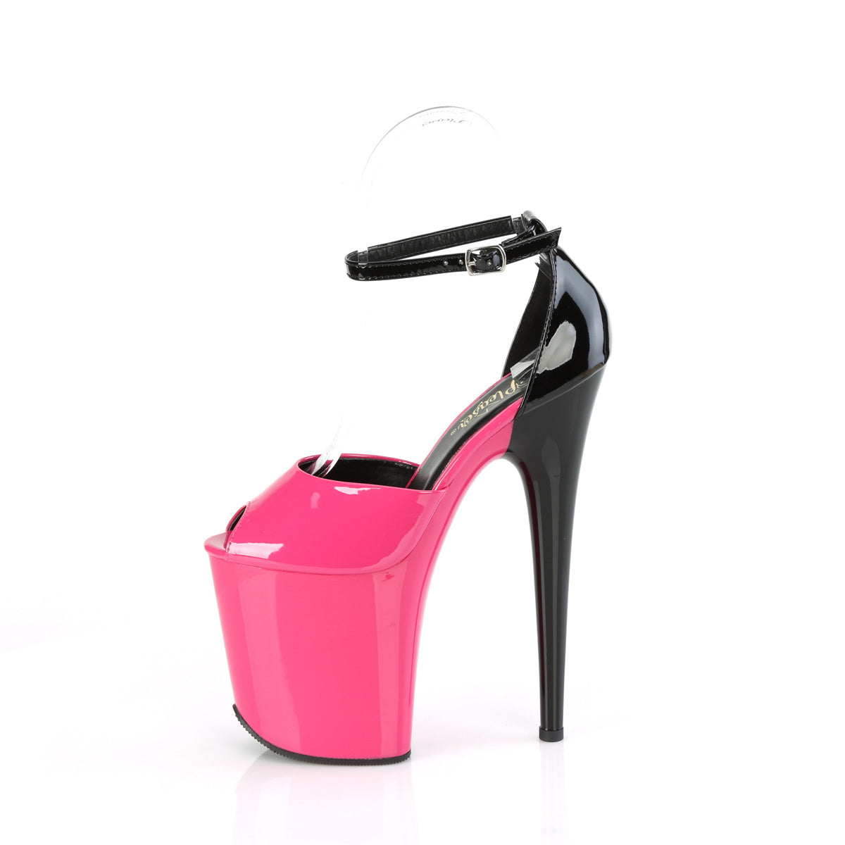 FLAMINGO-868 Pleaser Fuchsia-Black Patent/Fuchsia-Black Platform Shoes [Exotic Dancing Shoes]