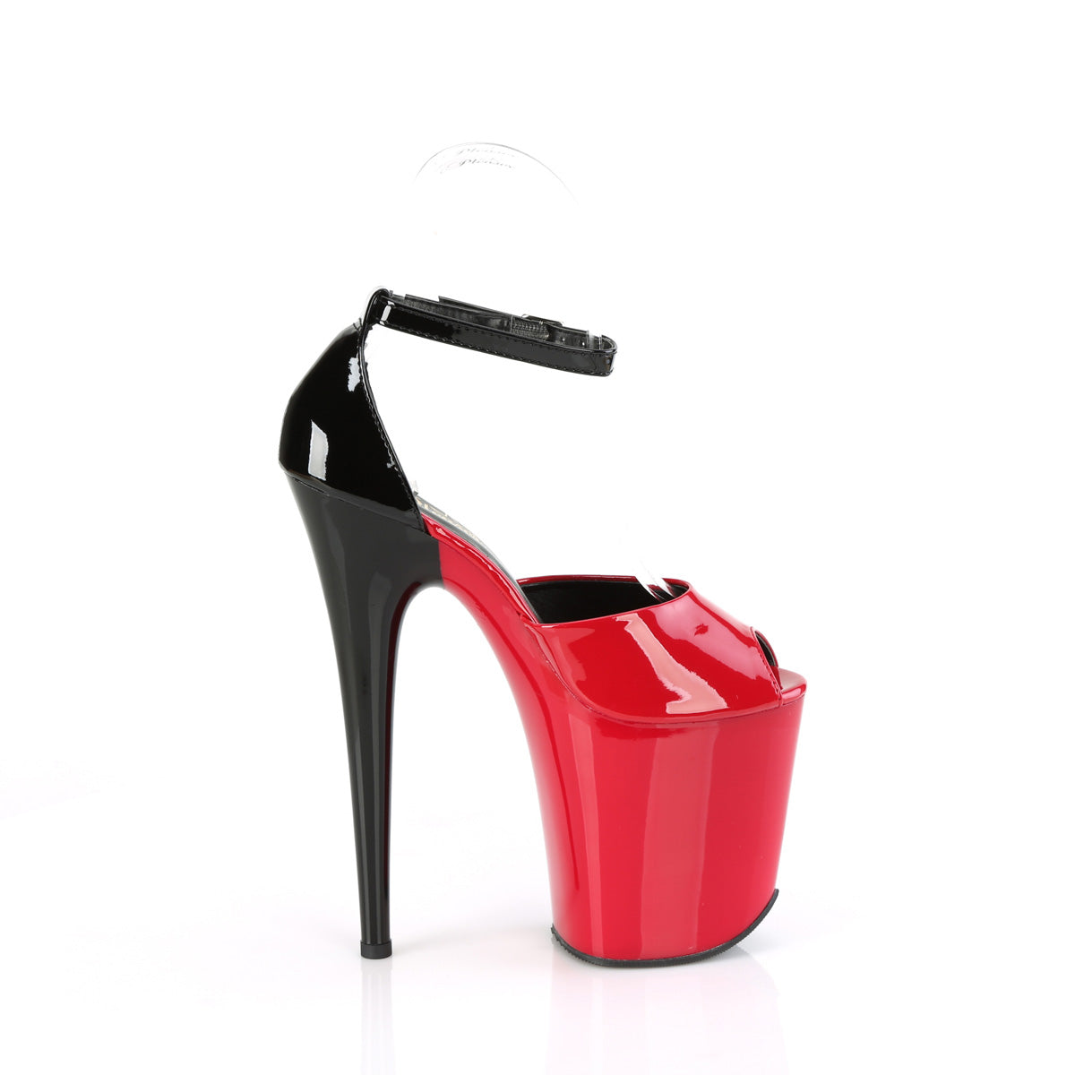 FLAMINGO-868 Pleaser Red-Black Patent/Red-Black Platform Shoes [Exotic Dancing Shoes]