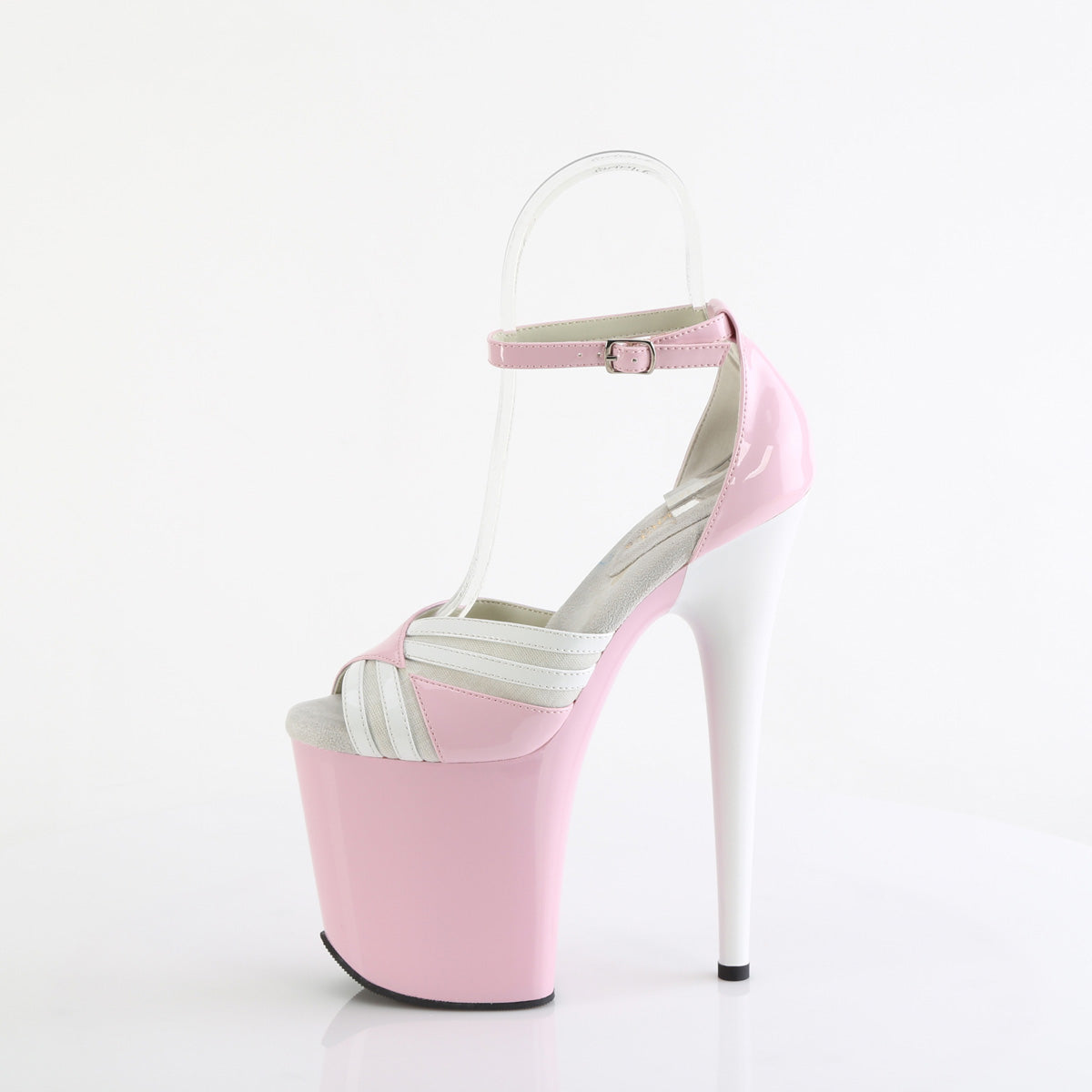 FLAMINGO-884 Pleaser B Pink-White/Pink-White Platform Shoes [Exotic Dancing Shoes]