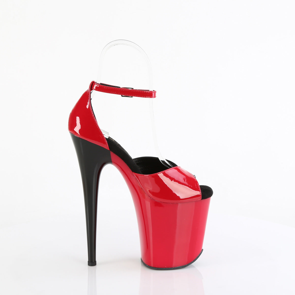 FLAMINGO-884 Pleaser Red-Black/Red-Black Platform Shoes [Exotic Dancing Shoes]