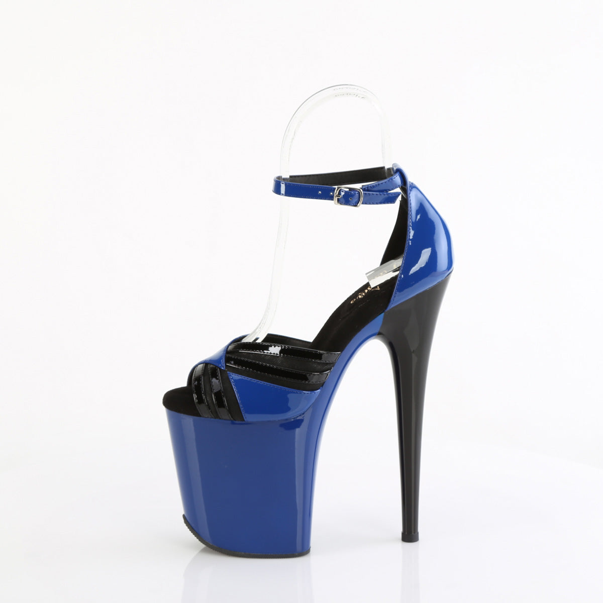 FLAMINGO-884 Pleaser Royal Blue-Black/Royal Blue-Black Platform Shoes [Exotic Dancing Shoes]