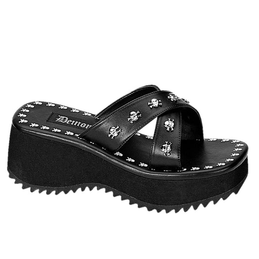 FLIP-05 Alternative Footwear Demonia Women's Sandals Blk Vegan Leather