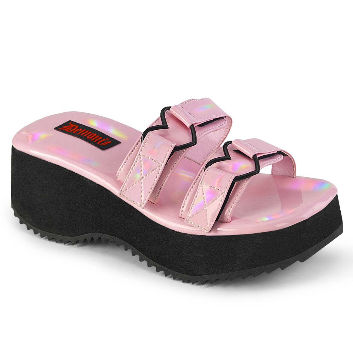 FLIP-12 Alternative Footwear Demonia Women's Sandals B. Pink Holo Pat