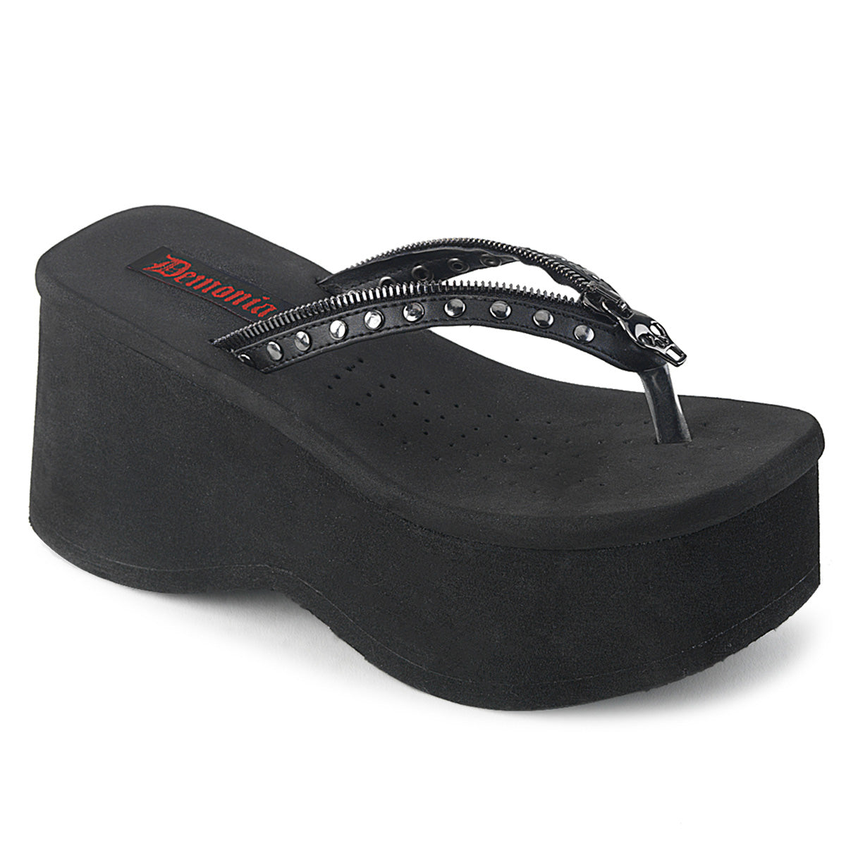 FUNN-33 Alternative Footwear Demonia Women's Sandals Blk Vegan Leather